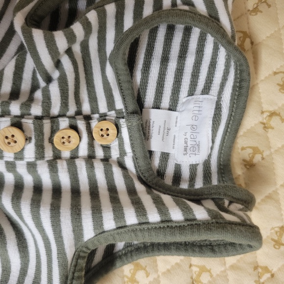 Little Planet by Carter's Striped Romper 3M - Picture 2 of 2
